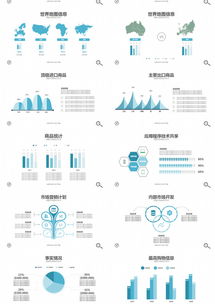 熊貓辦公 創新之藍，簡約不凡——100頁藍色創意PPT模板，驅動您的軟件銷售新里程